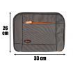 RITMO 12" Inch Brown Nylon Laptop Notebook Netbook Computer Carry Case / Sleeve