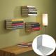 14x14x13 Wall Design Home Decor Invisible Conceal Book Shelf Floating Bookshelf