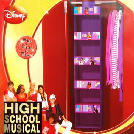 Disney High School Musical Fabric Hanging Wardrobe Organiser 115cm