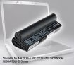 Rechargeable Lithium-Ion Replacement Battery AL22-703(B) 7.4V 7800mAh for ASUS EEE PC 701SD / 701SDX / 900a / 900HA / 900HD Series Laptop Battery - Black