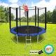Genki 8ft Trampoline with 5ft Safety Enclosure