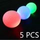 LUD 5PCS Luminous Light Up Golf Balls LED Glow Night