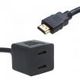 25CM HDMI Male to 2 HDMI Female Y Splitter Adapter Cable for Plasma Digital TV LCD