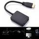 Measy H2V 1080P HDMI Male to VGA Female Cable Video Converter Adapter + Audio for PC Monitor Projector TV Black