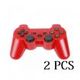 2PCS Wireless Bluetooth Controllers for PS3 Red