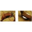 Women's Orange Watchband Delicate All Match Rose carving Wrap Around Leather Wrist Watch