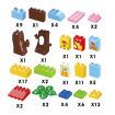 Zoo Animal Block Play Toys Set 170 Pieces