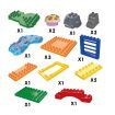 Zoo Animal Block Play Toys Set 170 Pieces