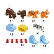 Zoo Animal Block Play Toys Set 170 Pieces