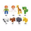 Zoo Animal Block Play Toys Set 170 Pieces