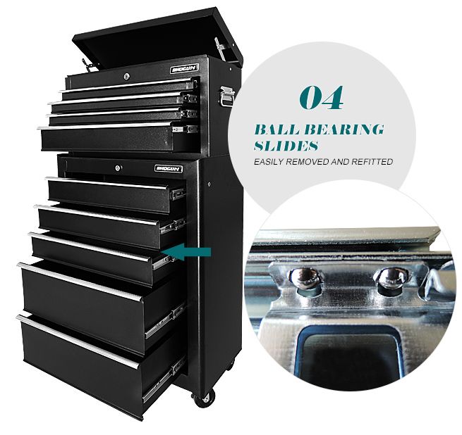 9 Drawer Lockable Roller Tool Box Crazy Sales