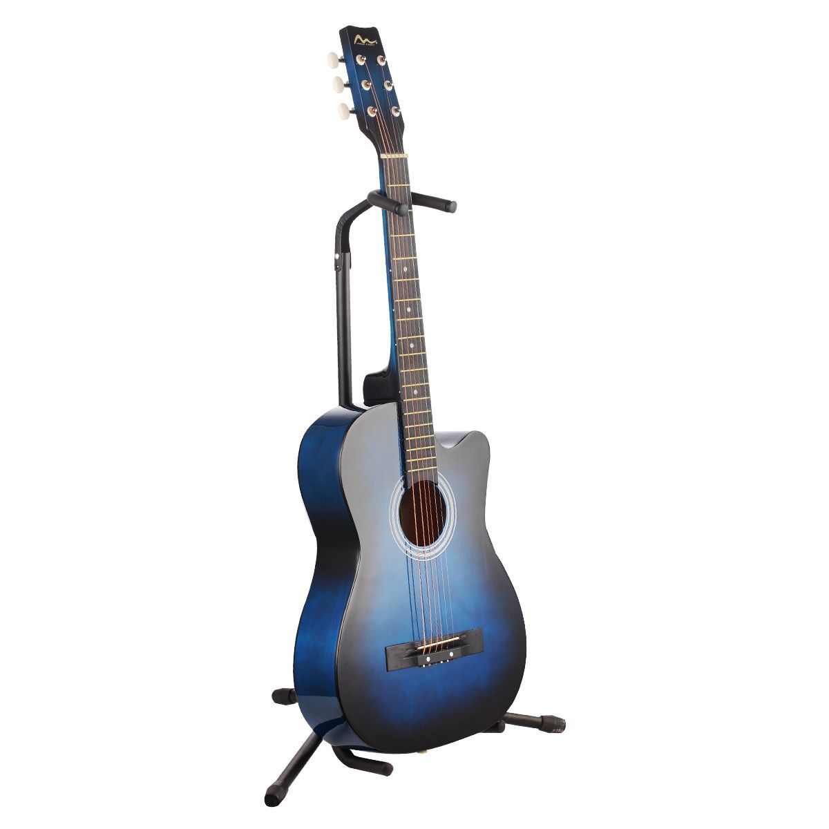 Blue Colour 38" Steel String Acoustic Guitar Pack Crazy Sales