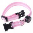 LUD LED Dog Pet Flashing Light Up Safety Collar Pink