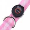 LUD LED Dog Pet Flashing Light Up Safety Collar Pink