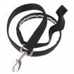 Glow LED Flashing Light Dog Pet Belt Harness Lead Leash Tether Black