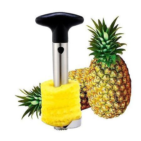 LUD Kitchen 3-in-1 Stainless Steel Tool Fruit Pineapple Corer Slicer Peeler Cutter Kitchen Utensil Gadget
