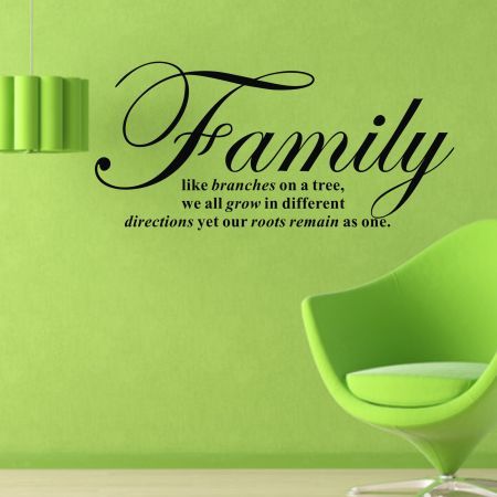FAMILY Pattern Wall Sticker DIY Removable Art Wall Sticker Decor Mural Decal