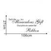 EACH DAY IS A MIRACULOUS GIFE Art Word Wall Stickers