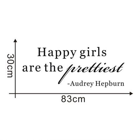 HAPPY GIRLS ARE THE PRETTIEST Wall Stickers