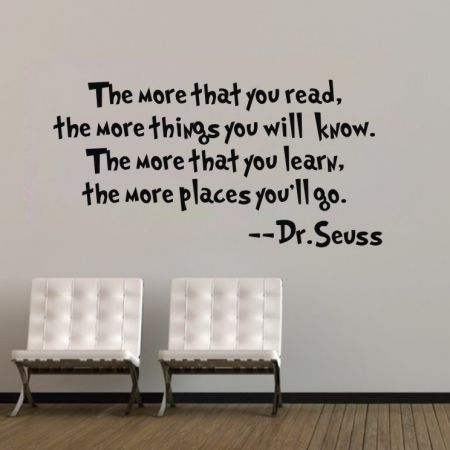 READ AND LEARN FROM Dr.Seuss Wall Stickers