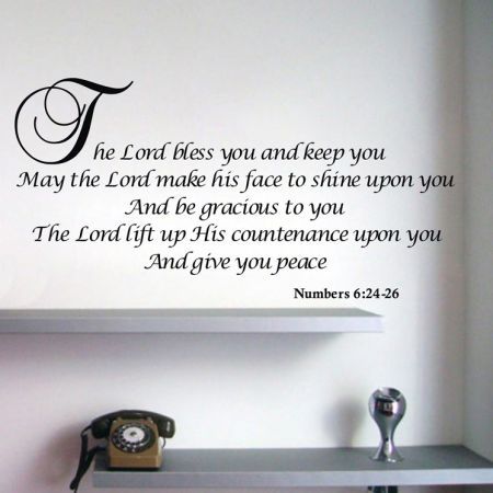 BLESSING LANGUAGE Removable Art Wall Sticker