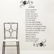 ROMANTIC LOVE POETRY Wall Stickers