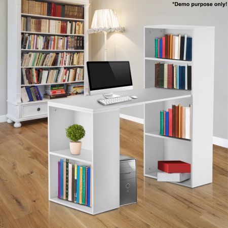 White Computer Desk With Bookshelf Crazy Sales