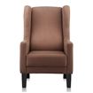 Brown Wingback Lounge Chair