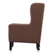 Brown Wingback Lounge Chair