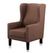 Brown Wingback Lounge Chair