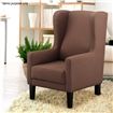 Brown Wingback Lounge Chair