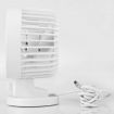LUD USB Heavy Flow Rate Low Noise Double Blade Fan for Notebook White