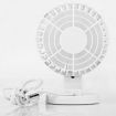 LUD USB Heavy Flow Rate Low Noise Double Blade Fan for Notebook White