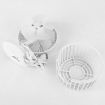 LUD USB Heavy Flow Rate Low Noise Double Blade Fan for Notebook White
