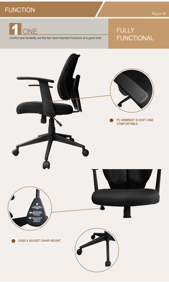 Ergonomic Split Back Chair without Headrest Crazy Sales