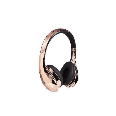 Monster Diamond Tears Edge On Ear Headphones rose gold