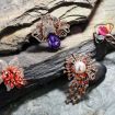 White K Butterfly Brooch w/ Swarovski Crystallized Style Opal Jewellery