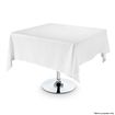 6 Piece White Square Tablecloth Set-180cmx180cm