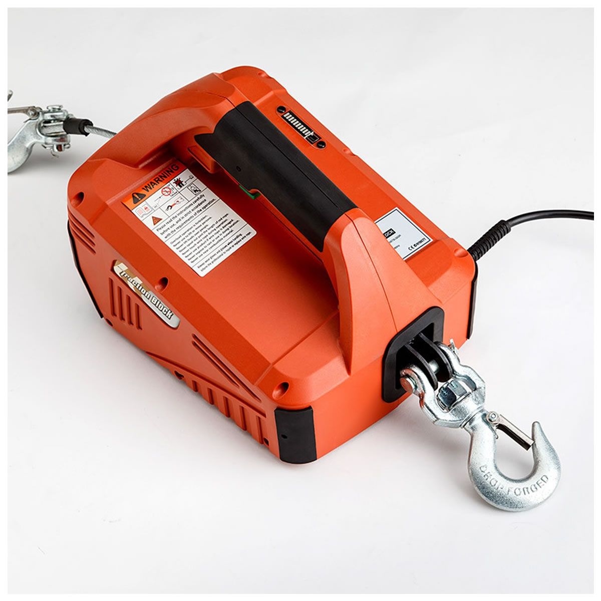 Portable 12 Volt Winch With Power In And Out