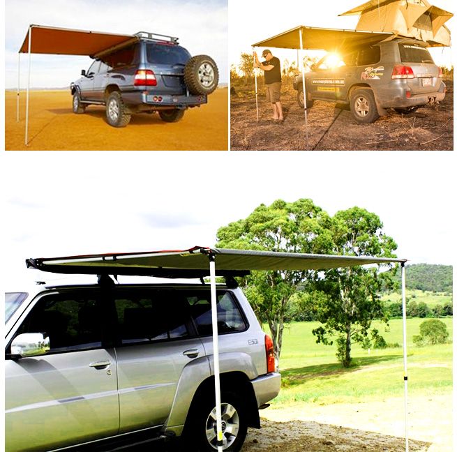 2.5m x 3m Grey Pull Out Car Awning Crazy Sales