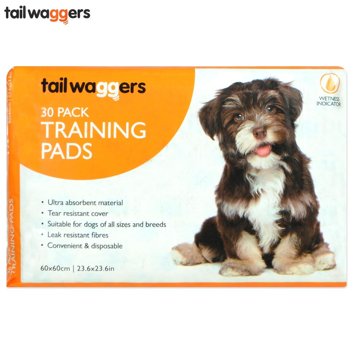 Tail Waggers Training Pads-30 Pack - 60cm x 60cm