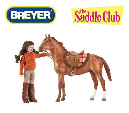 Breyer The Saddle Club Series 2 Lisa & Prancer Model Figure Toy Gift Set