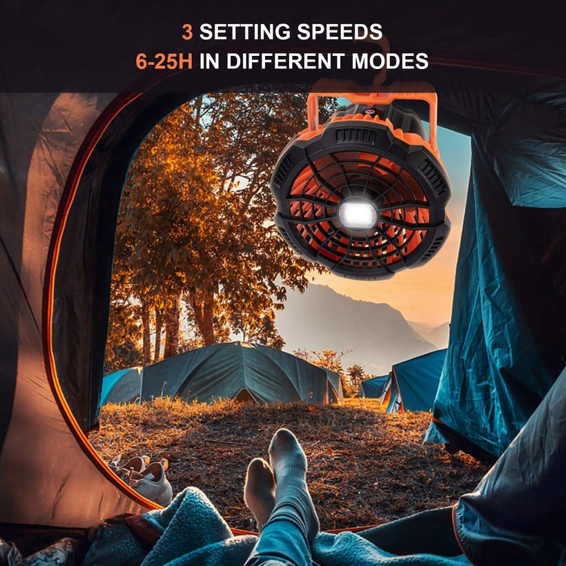 fan for camping in tent