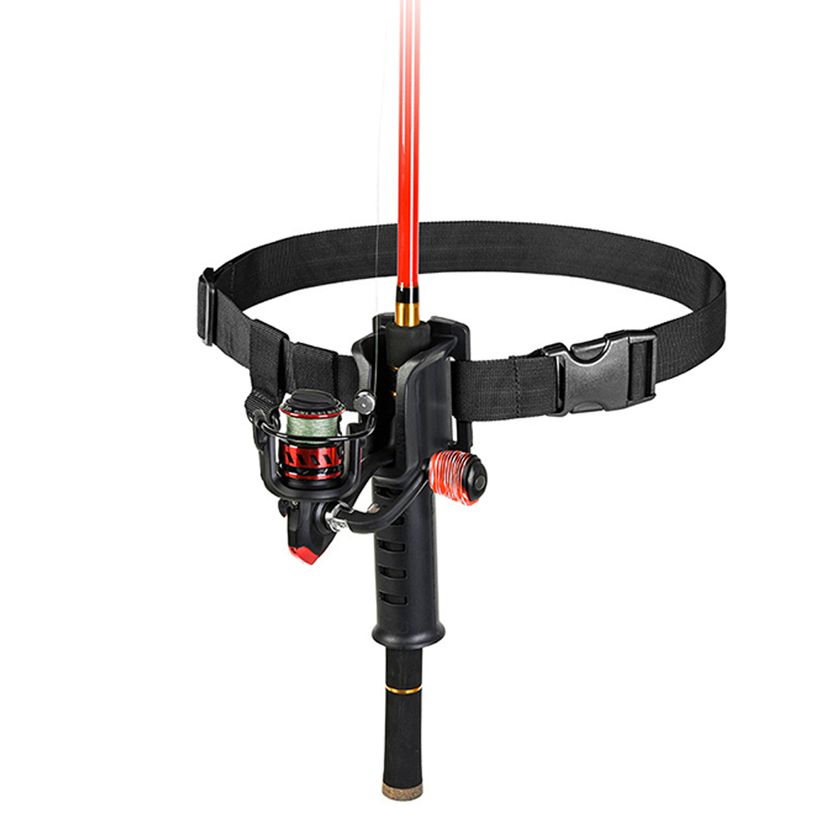 Adjustable Fishing Waist Belt Padded Fishing Rod Holder Portable