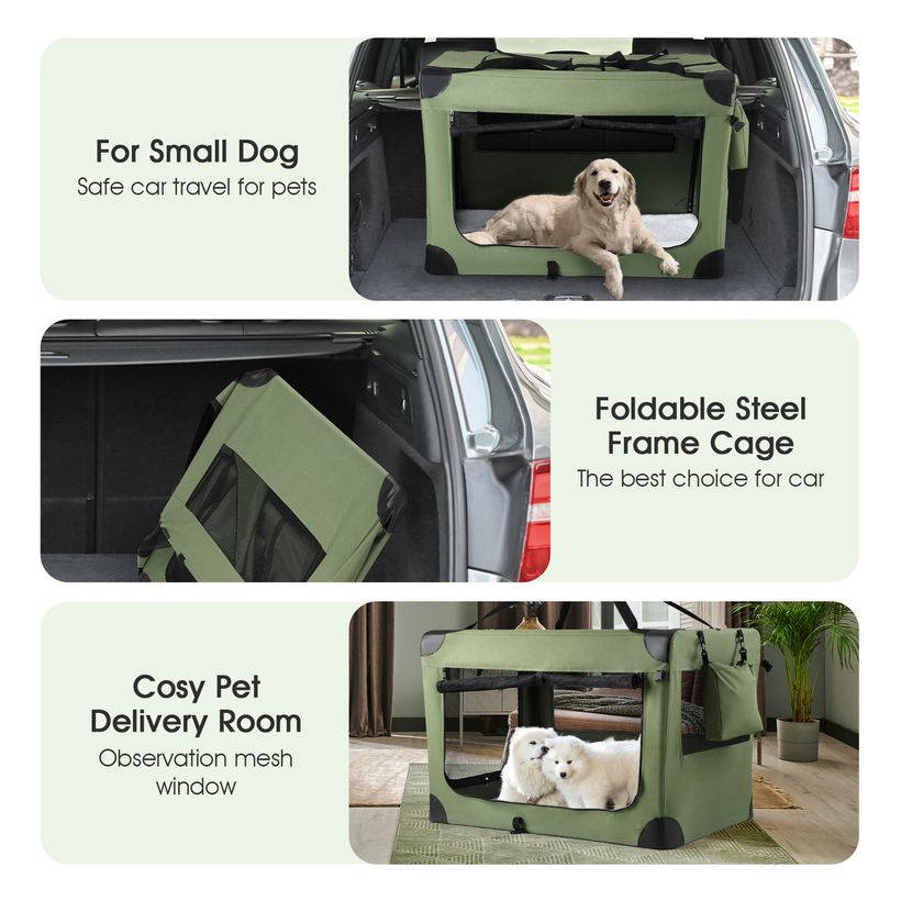 Soft Dog Crate Kennel Pet Cage Cat Travel Carry Bag Extra Large Puppy Carrier Foldable Portable