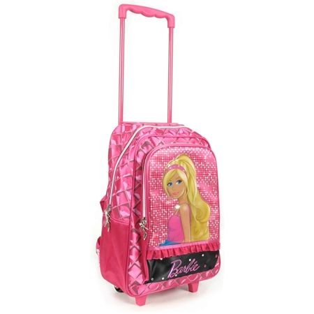 barbie cosmetic set and pink travel case
