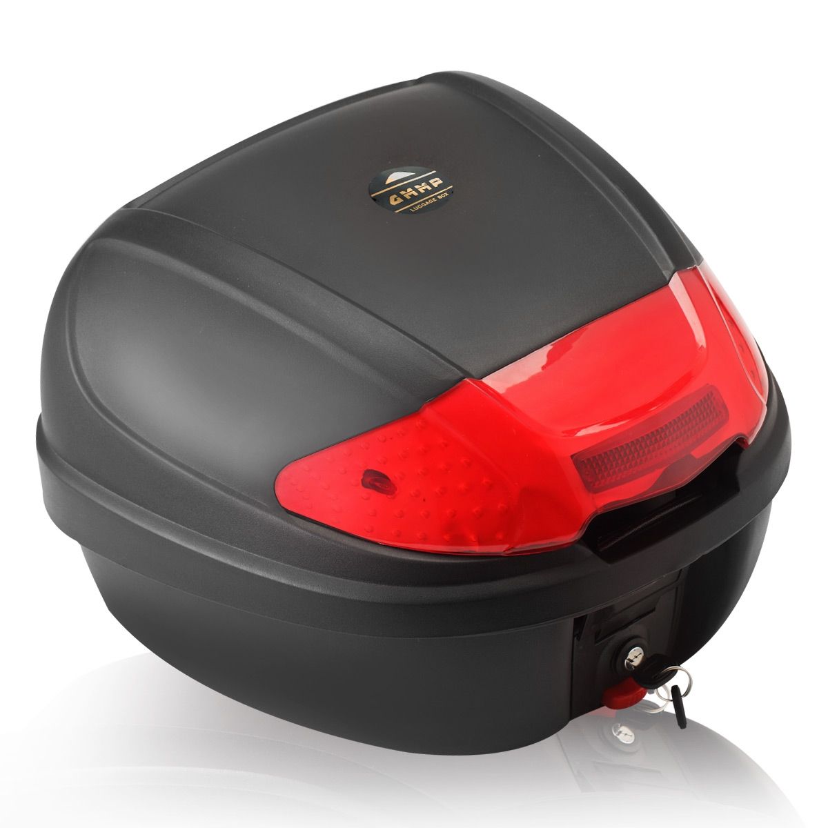 leather motorcycle top box