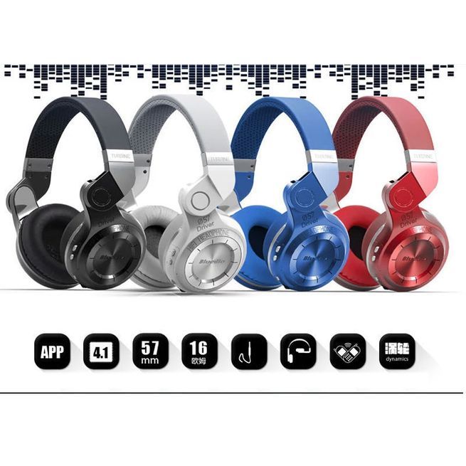 Bluedio T2 Turbine 2Plus Bluetooth Stereo Headphones Wireless