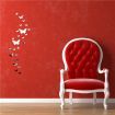 LUD Butterfly combination wall stickers crystal home decoration DIY 3D mirror surface wall stickers and child gift