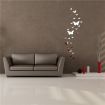 LUD Butterfly combination wall stickers crystal home decoration DIY 3D mirror surface wall stickers and child gift